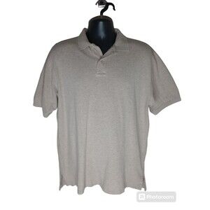 Polo Ralph Lauren Classic Fit Polo Shirt Men's L Oatmeal Heather Flesh Pony